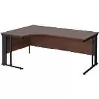 Dams International Left Hand Ergonomic Desk MCM18ELKW 1,800 x 1,200 x 725 mm