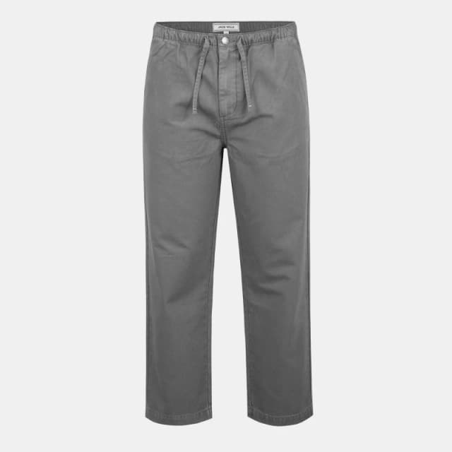 Jack Wills Mens Canvas Wide Leg Trousers Washed Slate male 30W S