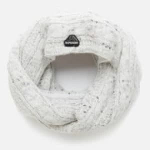 Superdry Womens Gracie Cable Snood - Winter White Tweed