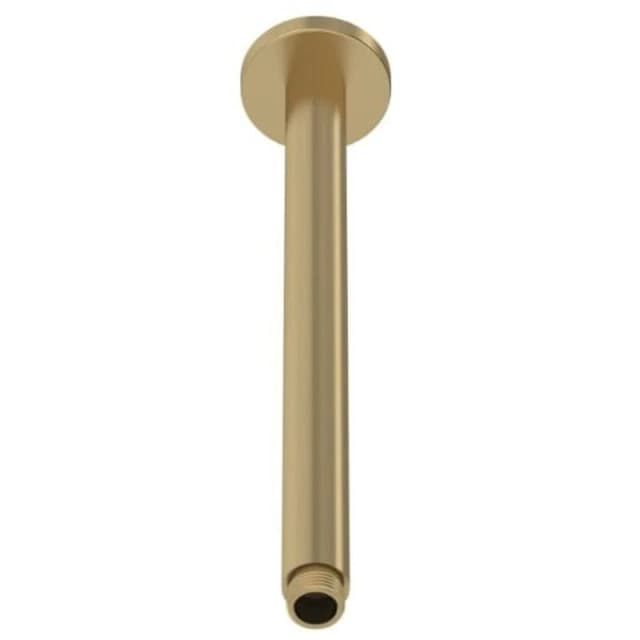 NUIE Nuie - Arvan Round Ceiling Mounted Shower Arm 310mm Length - Brushed Brass ARM816