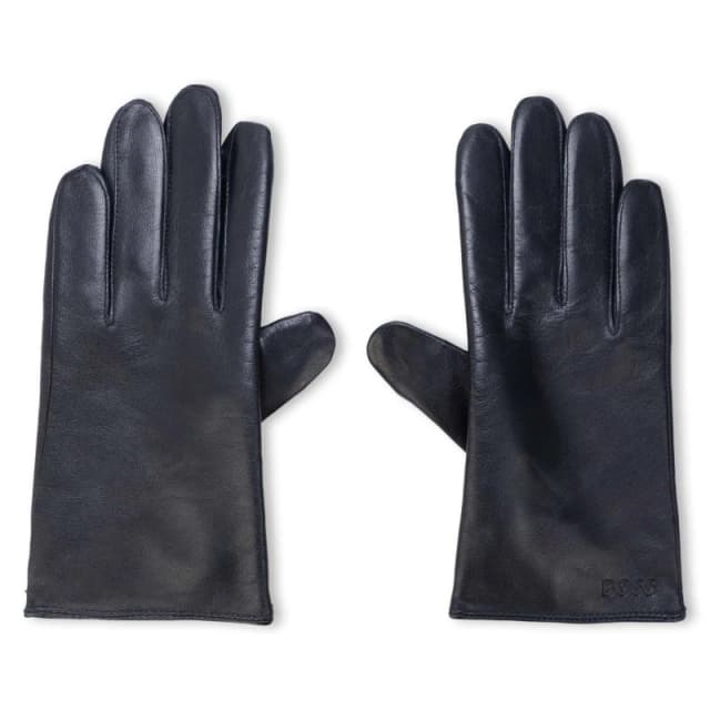 Boss Gioli Leather Gloves Dark Blue male 9