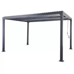 Oseasons Aluminium 4m Rectangular Louvered Pergola