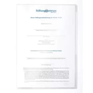 Durable Transparent Punched Pocket A4 Crystal Clear, Pack of 50