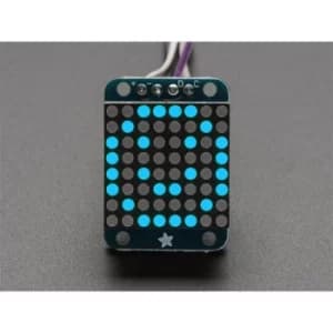 Adafruit 959 Mini 0.7" 8x8 LED Matrix with I2C Backpack Blue