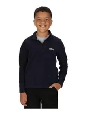 Boys, Regatta Kids Hot Shot Ii 1/4 Zip Fleece, Navy, Size 7-8 Years