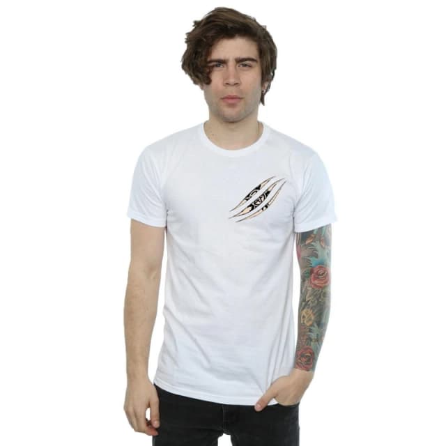 Supernatural Supernatural Men Symbol Scratch T-Shirt in White Size: Small White S Male 5057245670289