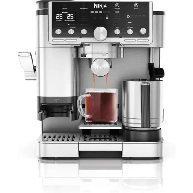 Ninja Luxe Cafe Pro Espresso Coffee Machine - Black / Stainless Steel - ES701UK