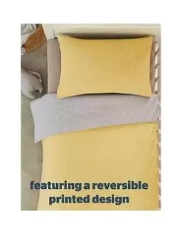 Silentnight Safe Nights Smudge Duvet Cover Set, Cot Bed - Ochre, Ochre