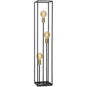 Lucide RUBEN - Floor Lamp - 3xE27 - Black