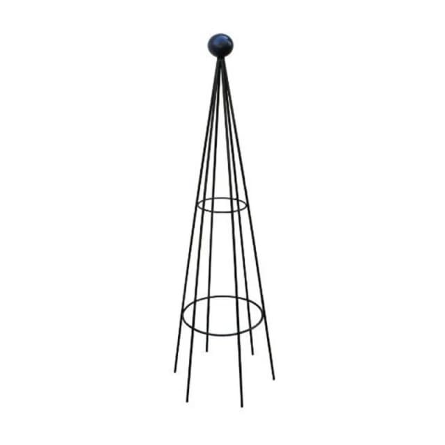 Poppy Forge Hampton 8ft Obelisk (Split) - Plant Border Support - H244cm - BM/RtR in Black Unisex