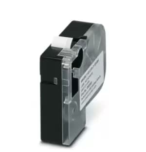 Phoenix Contact 0803938 Label Printer Tape, Black On White, 8 M