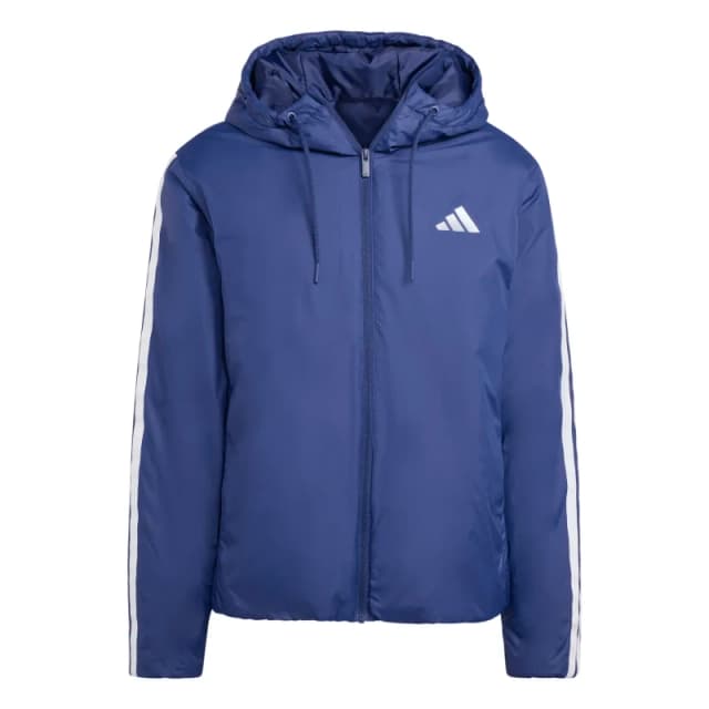 Adidas Hooded jacket adidas Essentials Climawarm 3 Stripes Bleu Male L JM4040