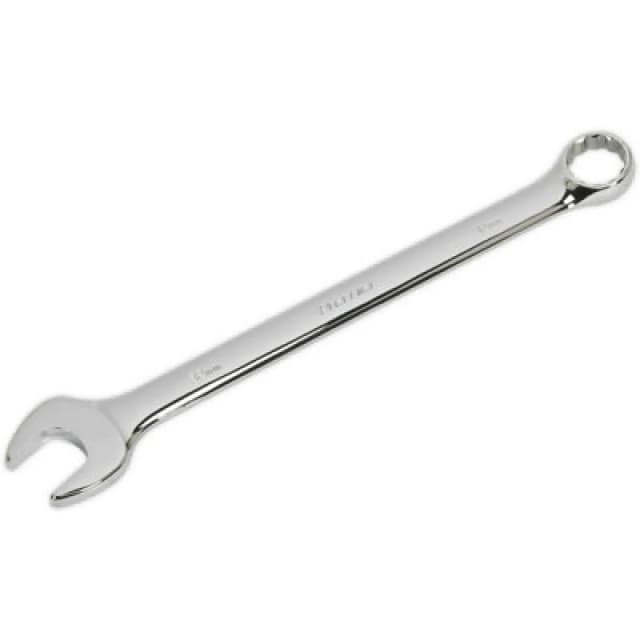 Loops 32mm Steel Combination Spanner - Long Slim Design Combo Wrench - Chrome Vanadium Metallics