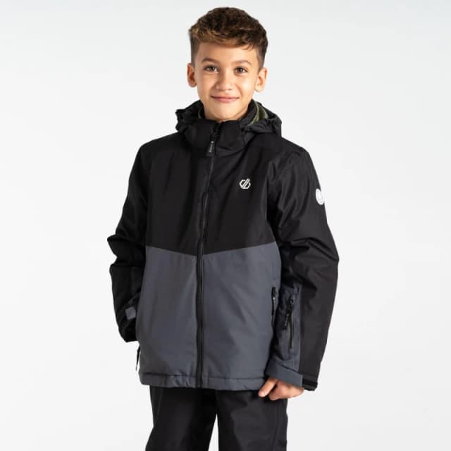 Dare 2B Boys ImposeI V Waterproof Breathable Ski Jacket 7-8 Years - Chest 63-67cm (Height 122-128cm) Black/Ebony DKP435B-06N-7