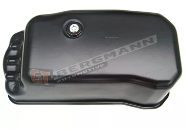 GT-BERGMANN GT53-001 Oil Sump without bore for oil level sensor, Sheet Steel, with oil drain plug Oil Pan (592)