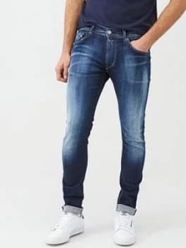 Replay Hyperflex Bio Jondrill Skinny Fit Jeans - Navy