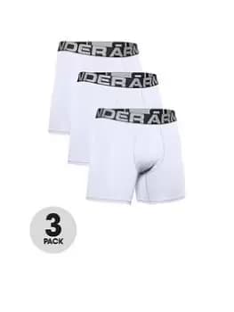 Under Armour Training Charged Cotton 6" 3 Pack - White Size M Men