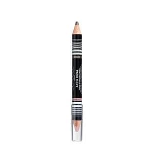 Lottie London Arch Rival -Brow Pencil and Highlight Duo Medium Brown