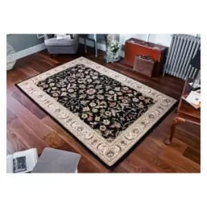 Royal Classic 636B 240cm x 340cm Rectangle - Black and Ivory and Red