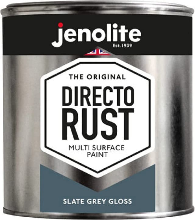 Jenolite Directorust All-in-One Multi Surface Paint - Slate Grey Gloss - 1L