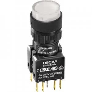 DECA ADA16S6 MR1 A2GW Pushbutton 250 V AC 5 A 2 x OffOn IP65 momentary