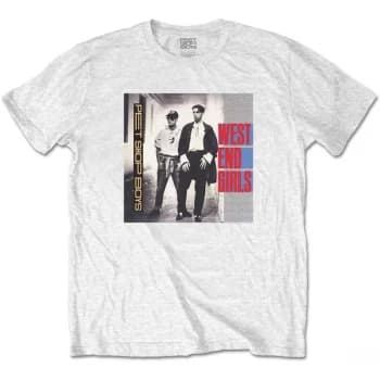 Pet Shop Boys - West End Girls Unisex Large T-Shirt - White