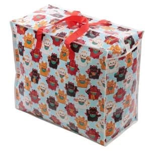 Maneki Neko Lucky Cat Laundry Storage Bag