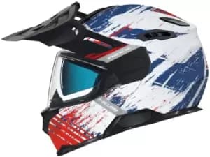 Nexx X.Vilijord Mudvalley Helmet, white-red-blue, Size 2XL, white-red-blue, Size 2XL