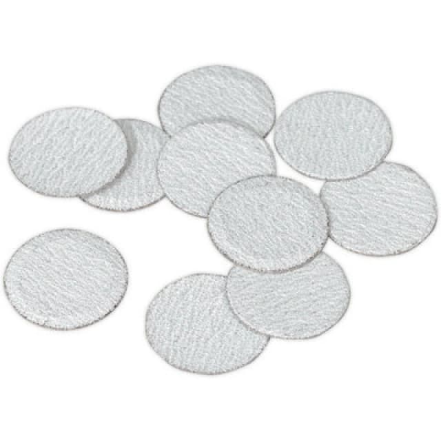 Loops 10 PACK - 50mm Hook & Loop Mini Sanding Discs - 120 Grit Aluminium Oxide Sheet Multi