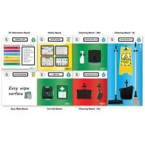 Modulean - Eyewash First Aid Board - Yellow