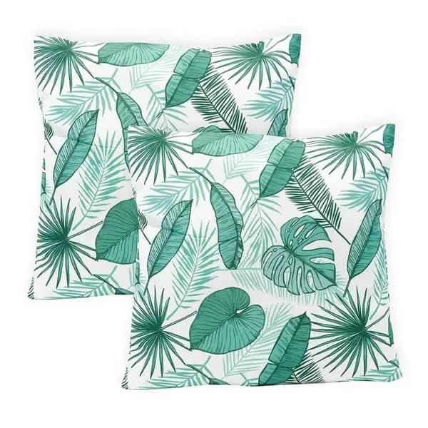Streetwize Outdoor Pair of Botanical Scatter Cushions - Green M