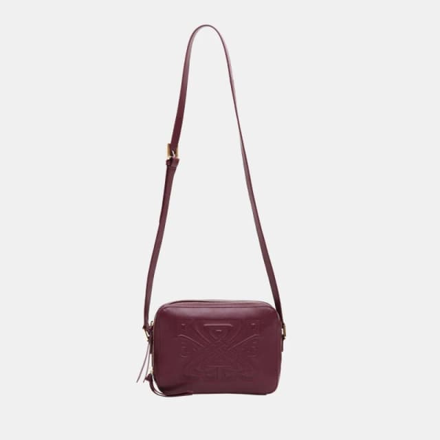 Biba Leather Rachel Cross Body Bag Fig female One Size
