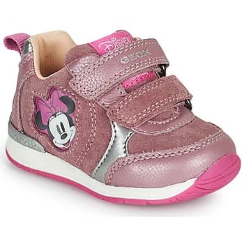Geox RISHO Girls Childrens Shoes Trainers in Pink - Sizes 2 toddler,3 toddler,4 toddler,4.5 toddler,5.5 toddler,6 toddler,7 toddler,7.5 toddler,8.5 to