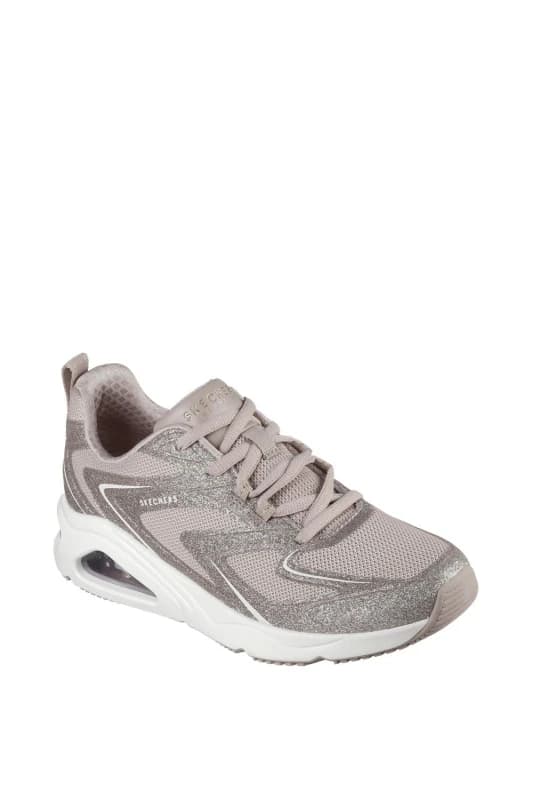 Skechers Tres-Air Uno Glit-Airy Trainers Taupe