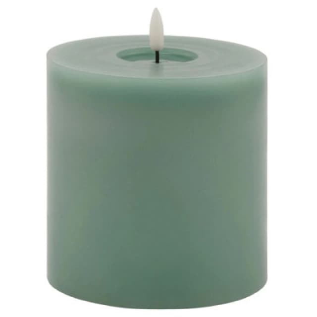 Luxe Collection Melt Effect 5X5 Sage LED Wax Candle
