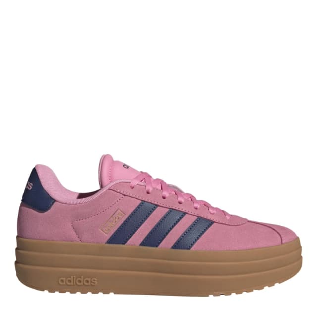 adidas VL Court Bold Womens Trainers Pink/Navy female 4 (36.7)