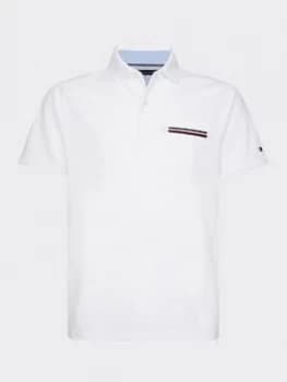 Tommy Hilfiger Pocket Detail Slim Fit Polo Shirt - White