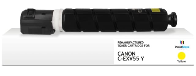 PrintMate Canon C-EXV55 Y. remanufactured toner. Yellow 18000p