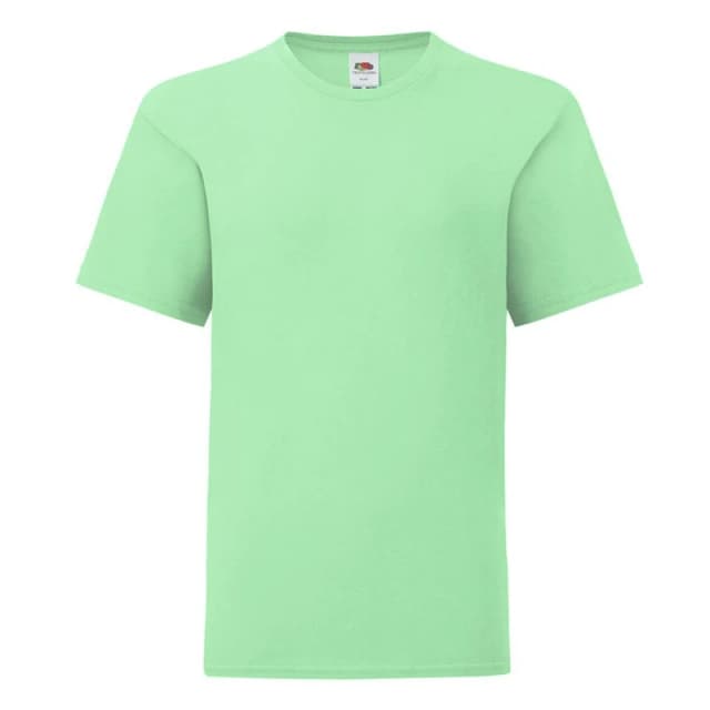 Fruit of the Loom Basic T-Shirt in Green Size: 12-13 Years Green Unisex 12-13 Years