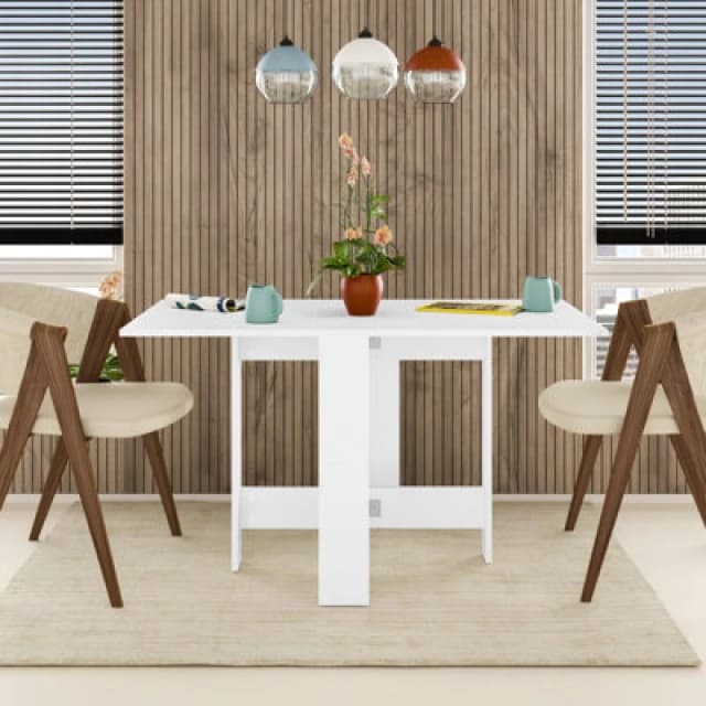 Decortie Artemio Foldable Dining Table 130 X 76Cm White 8.68081E+12
