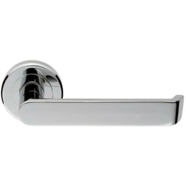 Loops Flat Faced Lever on Concealed Fix Round Rose 50.5mm Diameter Polished Chrome Multi