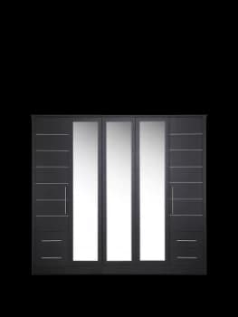 Consort Liberty 5 Door 4 Drawer Mirrored Wardrobe