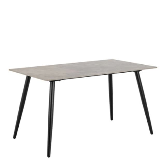 Furniture To Go Wicklow Rectangular Dining Table In Grey/black