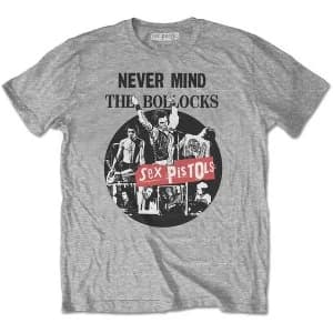 The Sex Pistols - Never Mind The Bollocks Unisex Large T-Shirt - Grey