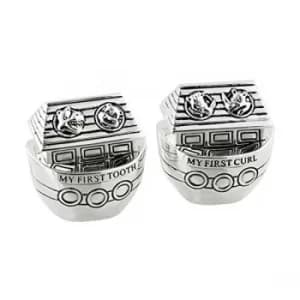 Silverplated Noah's Ark First Tooth & Curl Set