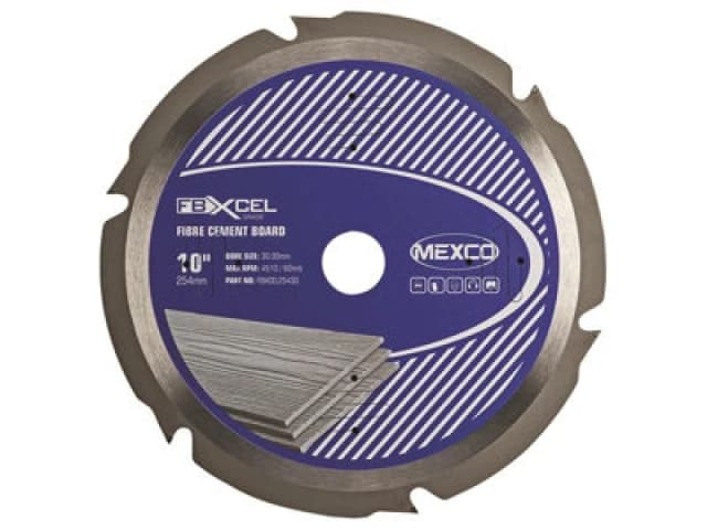 Mexco Fbxcel25430 Fibre Cement Board Pcd Blade 254 X 30mm X 6T Mexfbxl254