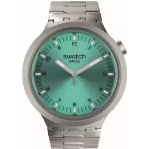 Unisex Swatch Aqua Shimmer Big Bold Irony Watch