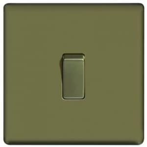 Wickes 10A Light Switch 1 Gang 2 Way Pearl Nickel Screwless Flat Plate