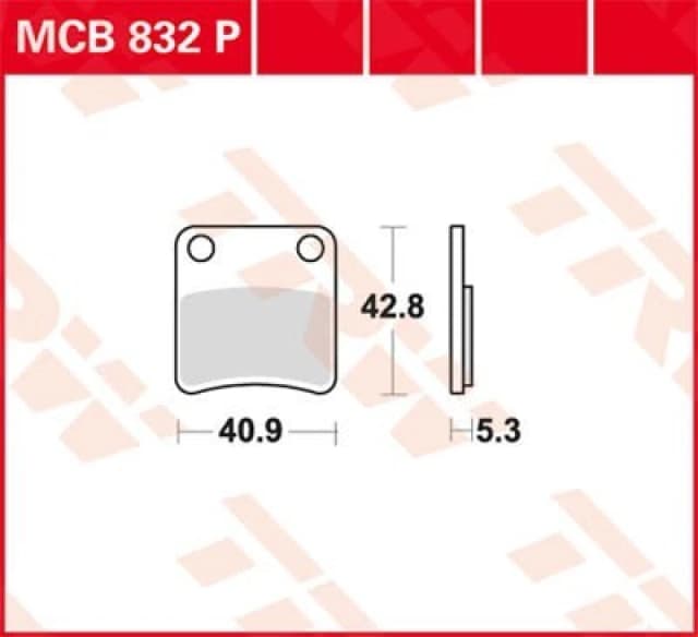 TRW Lucas Brake pad MCB832P