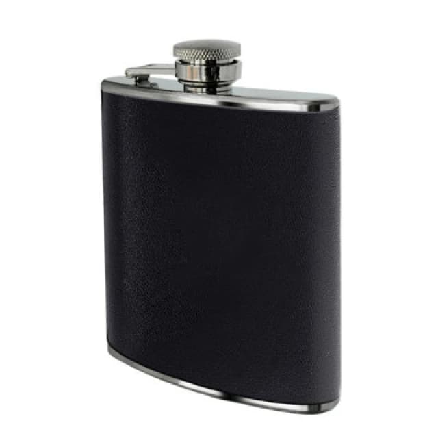 Premier Housewares 8Oz Stainless Steel Hip Flask Black